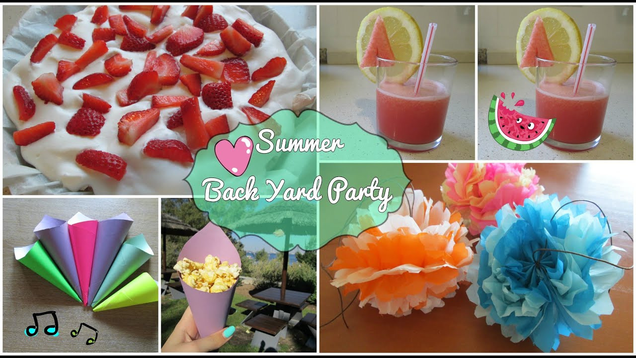 DIY Summer Party Decorations
 Backyard Party Summer edition