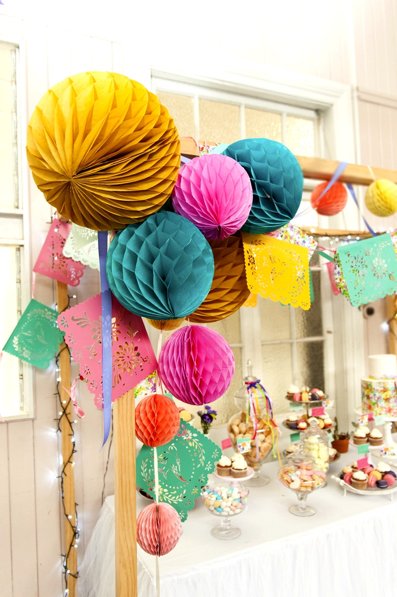 DIY Summer Party Decorations
 A Bright & Colorful Summer Party Fiesta Party Ideas