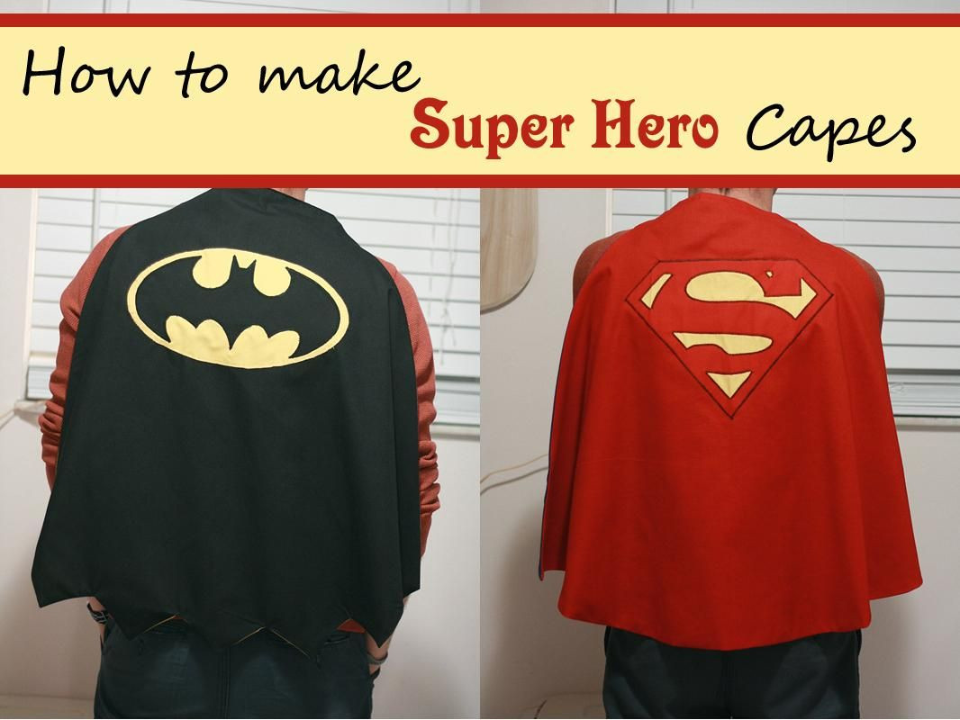 DIY Superhero Cape For Adults
 DIY Tutorial DIY Superhero Costume Tutorial Thursday