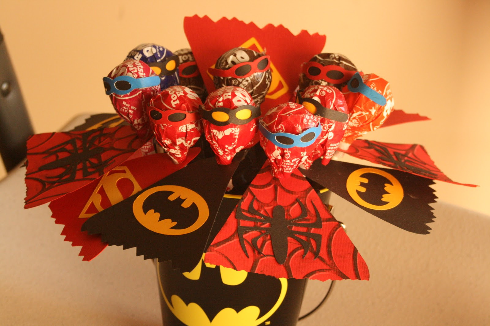 DIY Superhero Decorations
 H S Homemade Superhero Baby Shower Decorations