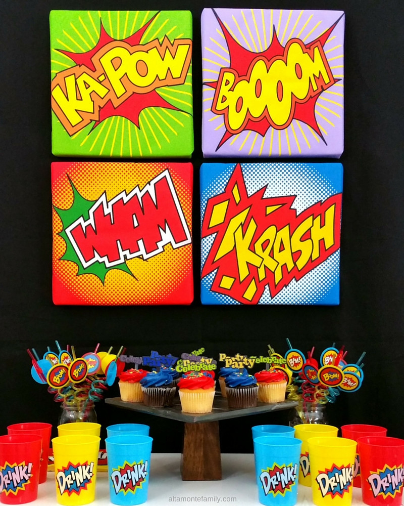 DIY Superhero Decorations
 DIY Superhero Wall Decor