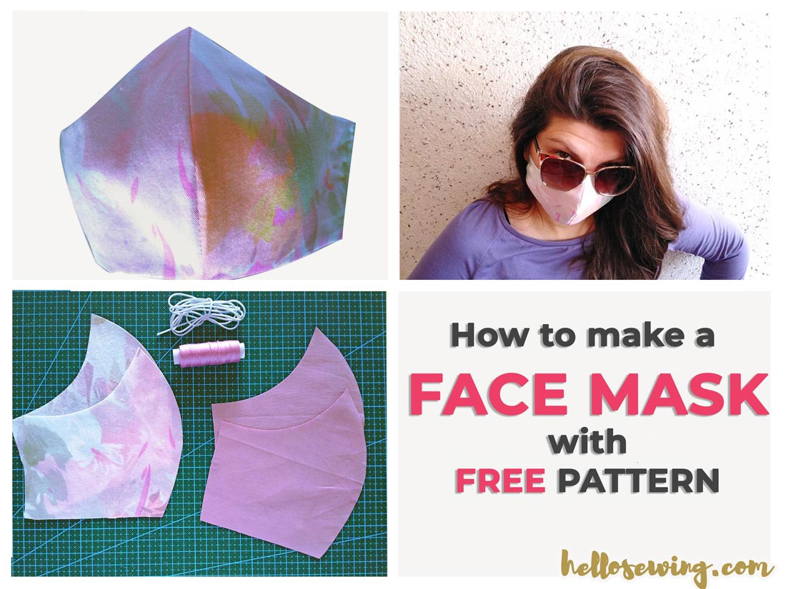 DIY Surgical Mask
 Face Mask Pattern FREE How To Make Diy Mouth Mask