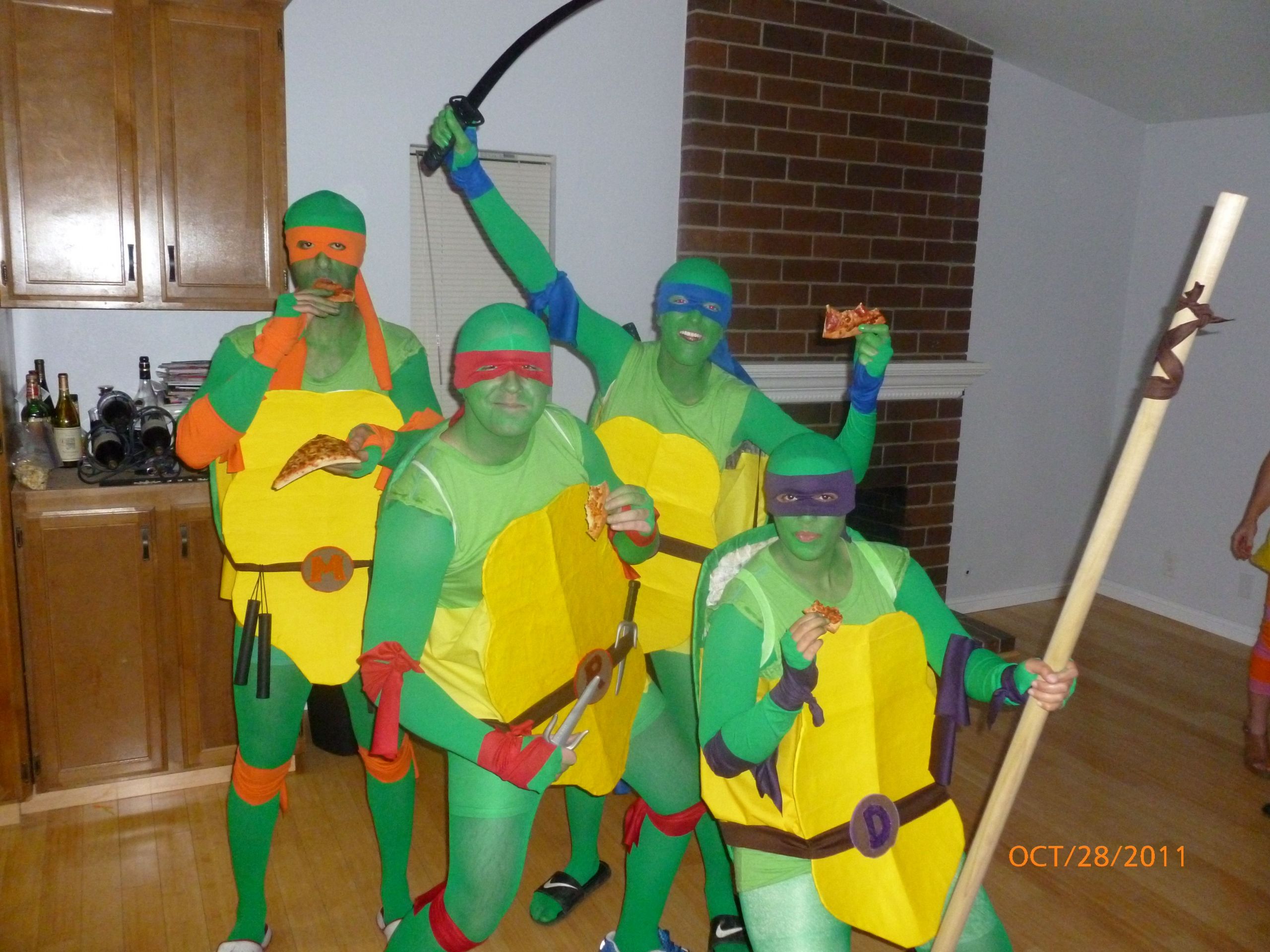 DIY Teenage Mutant Ninja Turtle Costumes
 TMNT Ninja Turtles Homemade Costumes