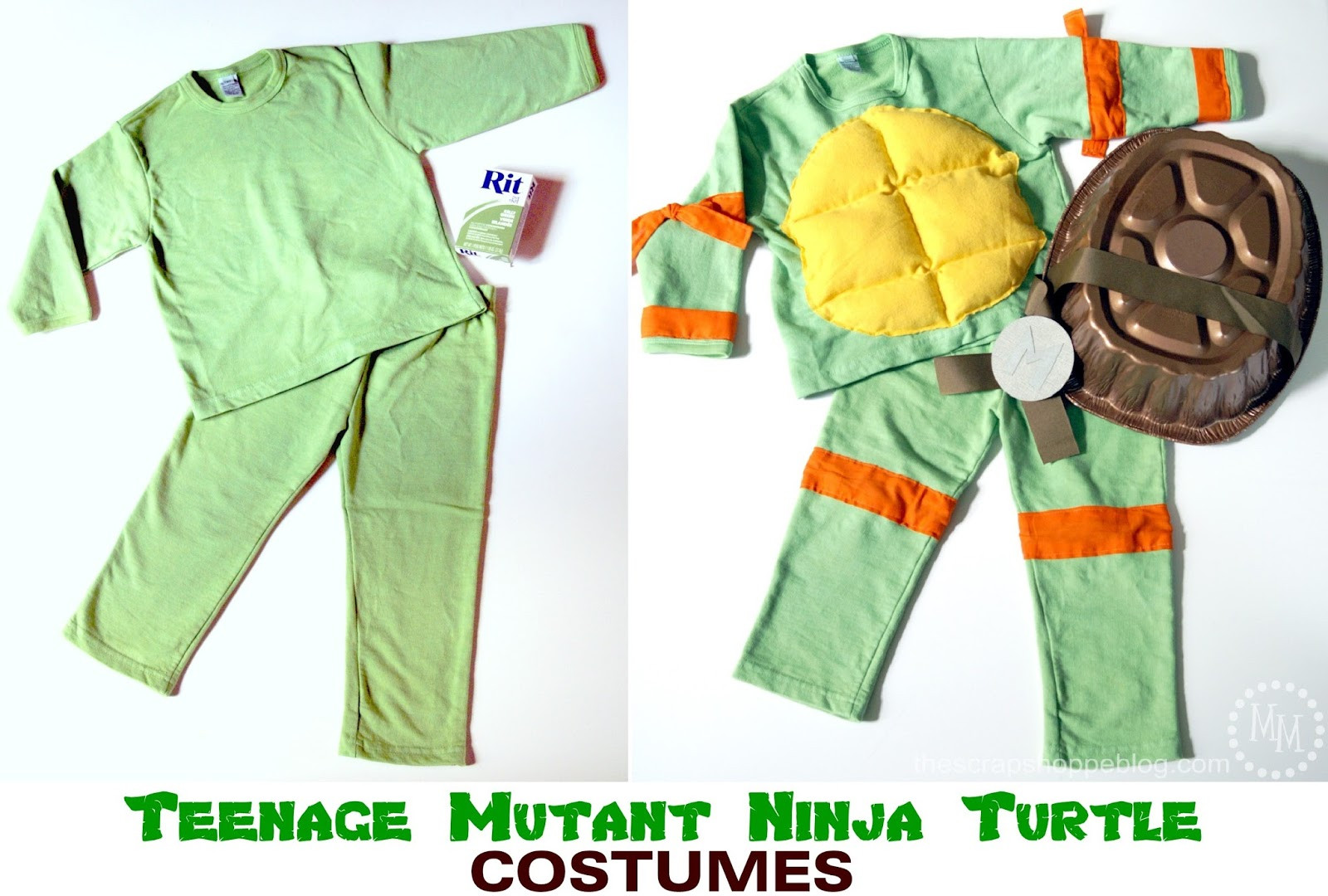 DIY Teenage Mutant Ninja Turtle Costumes
 30 crafty days of halloween mini ruffled paper halloween
