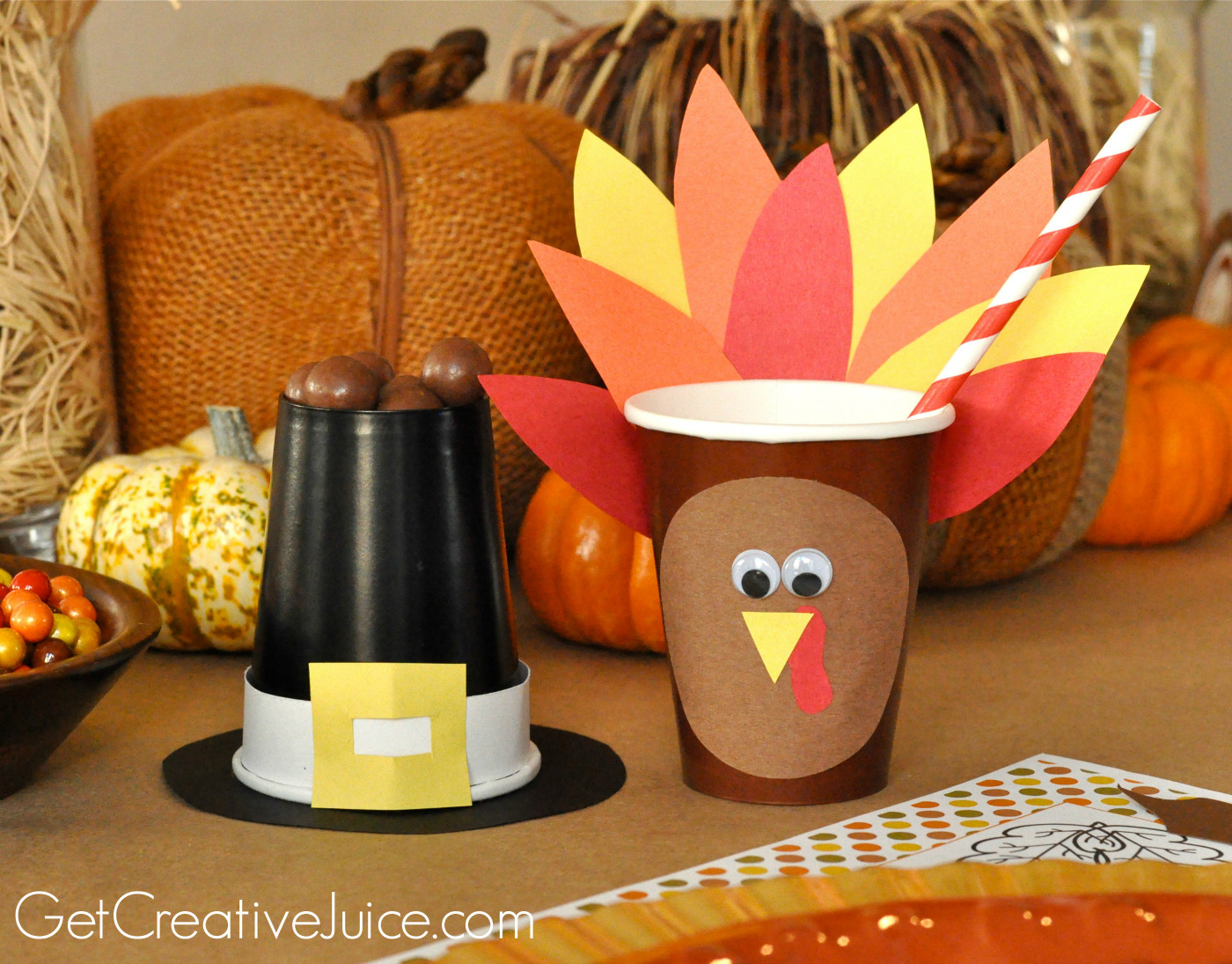 DIY Thanksgiving Table Decor
 Easy DIY Kids Thanksgiving Table Ideas Creative Juice