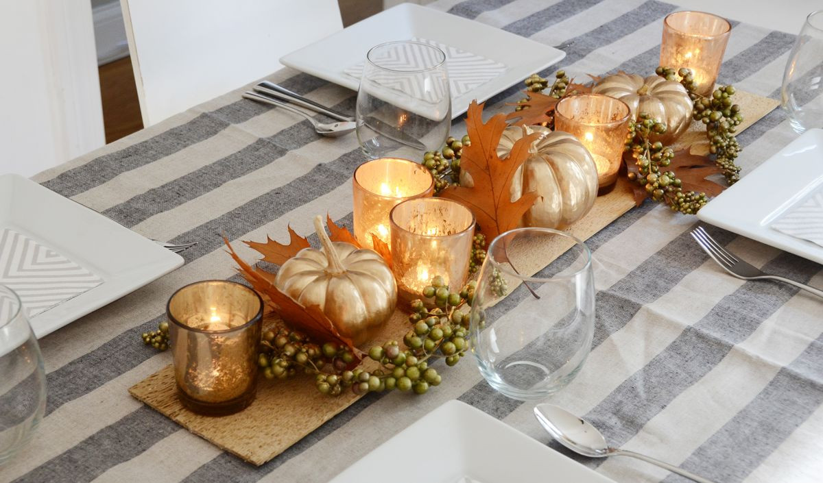 DIY Thanksgiving Table Decor
 Beautiful DIY Thanksgiving Table Centerpiece