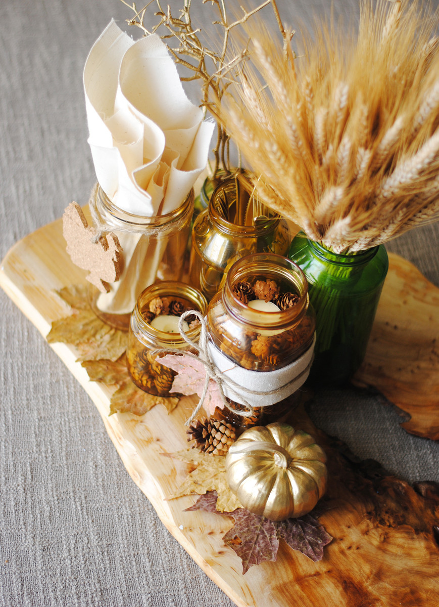 DIY Thanksgiving Table Decor
 26 Lovely DIY Thanksgiving Centerpieces