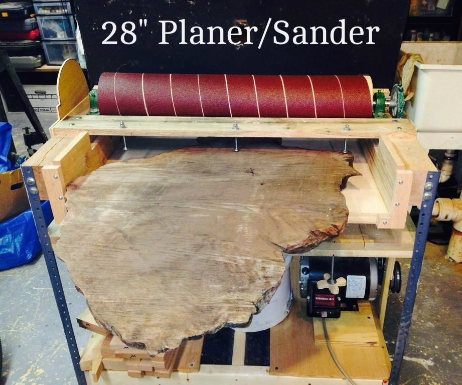 DIY Thickness Planer
 Making a 28 Inch Wide Sander Planer