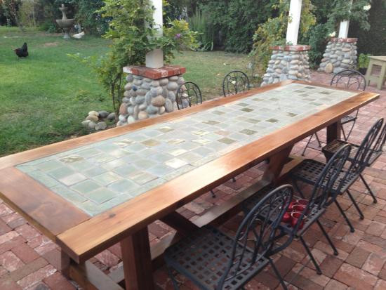 DIY Tile Table Top Outdoor
 Reader Showcase Tile Top Provence Dining Table The