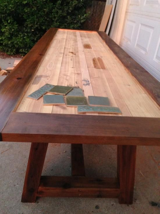 DIY Tile Table Top Outdoor
 Reader Showcase Tile Top Provence Dining Table