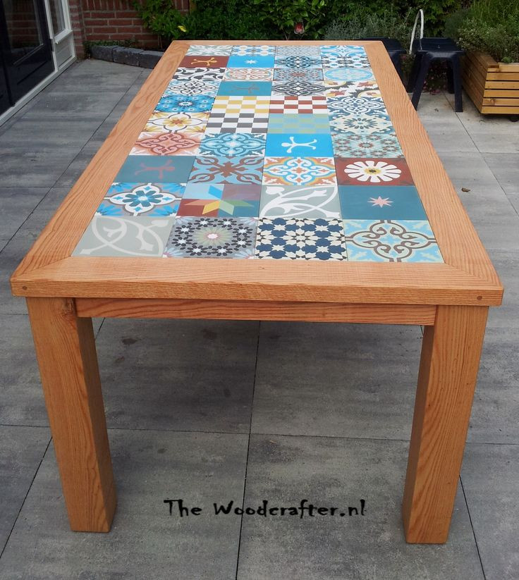DIY Tile Table Top Outdoor
 7 best Tile table images on Pinterest