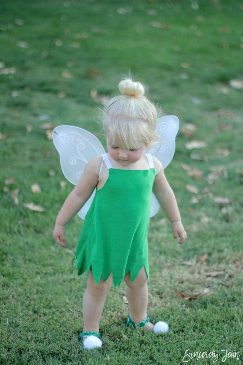 DIY Toddler Costume
 DIY Toddler Tinker Bell Costume and Hair Sincerely Jean