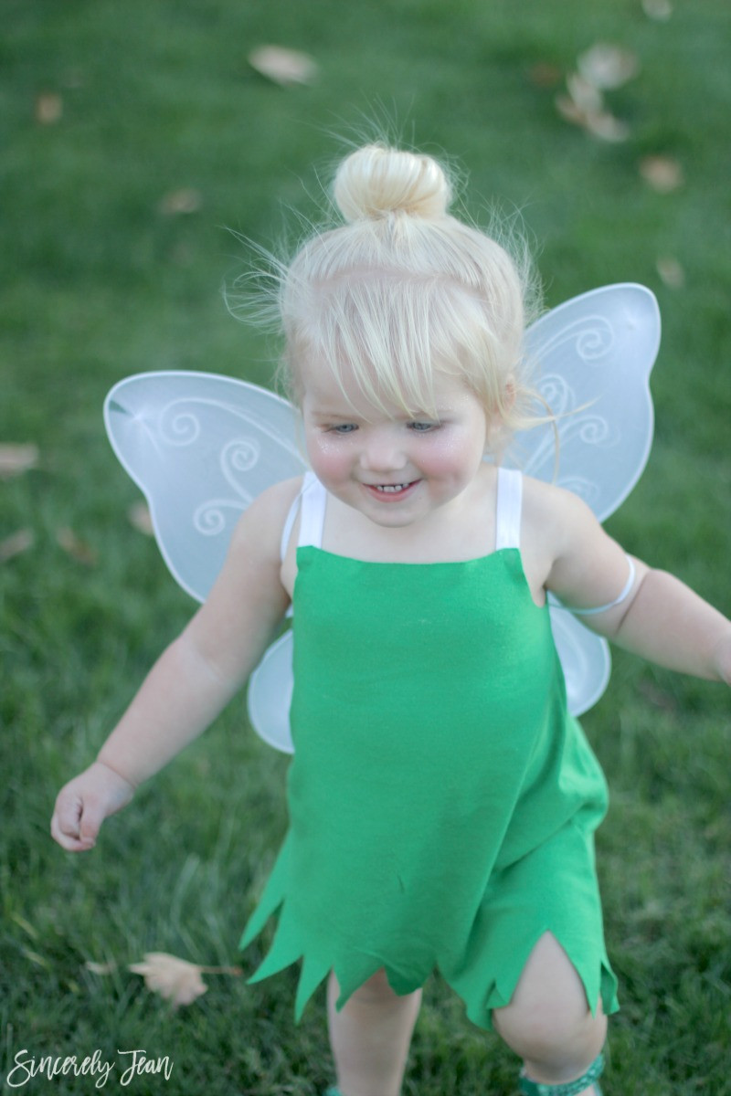 DIY Toddler Costume
 DIY Toddler Tinker Bell Costume and Hair Sincerely Jean