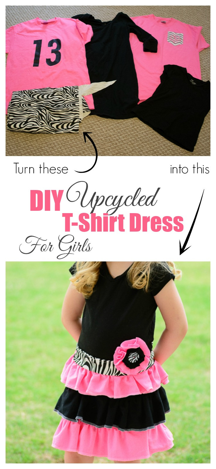 DIY Toddler T Shirt Dress
 DIY Upcycled T shirt Dress for Girls Almost Supermom