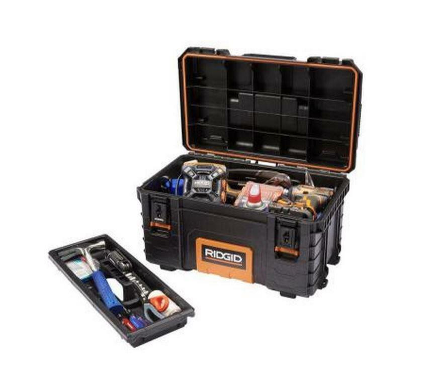 DIY Tool Chest Organizer
 Ridgid 22in Pro Portable Tool Box Contractor Work Hardware