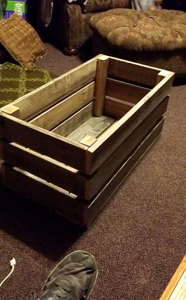 DIY Toy Boxes
 Easy & Simple Wood Pallet Toy Box Easy Pallet Ideas