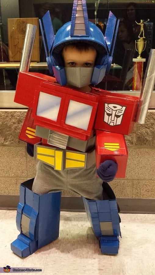 DIY Transformers Costumes
 Homemade Optimus Prime Costume
