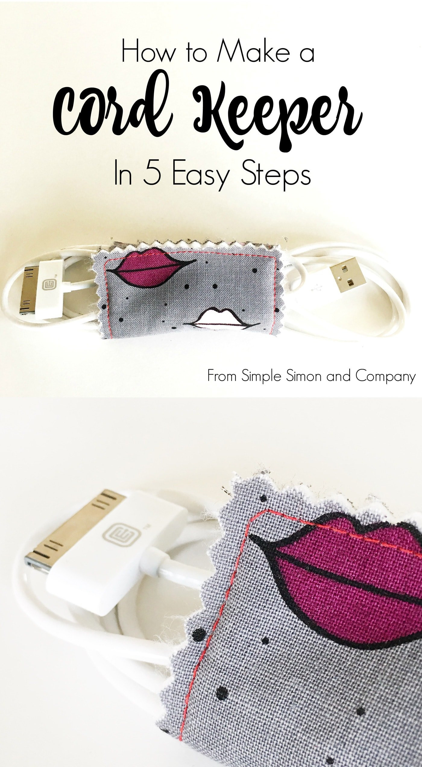 DIY Travel Cord Organizer
 Simple DIY Cord Organizer Sewing Tutorial