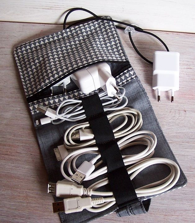 DIY Travel Cord Organizer
 Kabel Organizer Ordnungshelfer gegen Kabelchaos cable