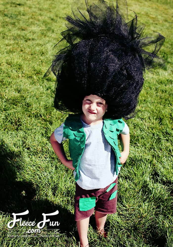 DIY Troll Costume
 Branch Costume Trolls DIY Free Pattern ♥ Fleece Fun