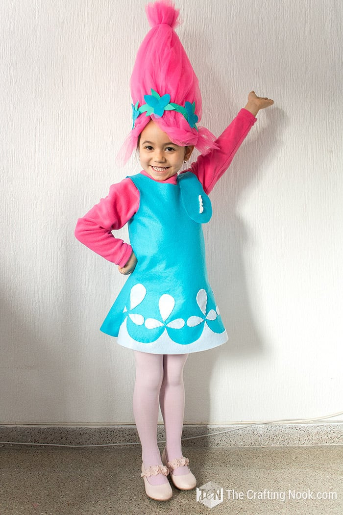 DIY Troll Costume
 How to Make Poppy Troll Costume with video