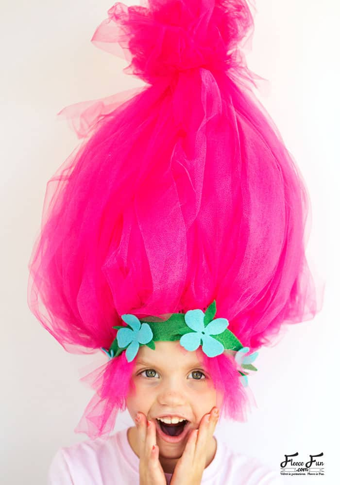 DIY Troll Costume
 Big Troll Hair DIY Easy to Make Costume Piece ♥ Fleece Fun