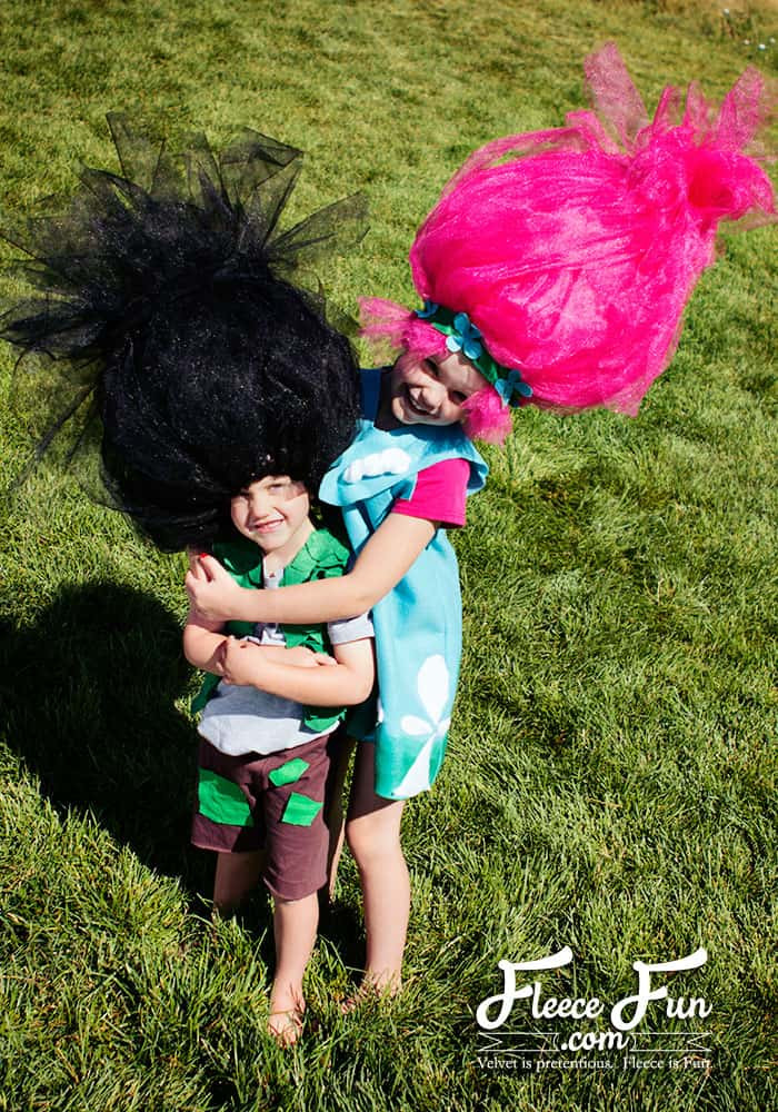 DIY Troll Costume
 Branch Costume Trolls DIY Free Pattern ♥ Fleece Fun