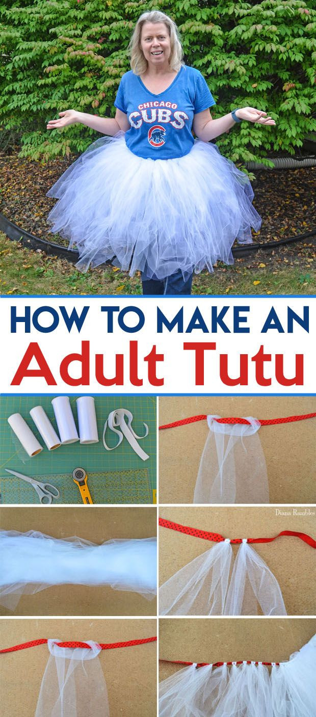 DIY Tutu Adult
 Create a Pokémon Ball Adult Tutu Costume to wear for