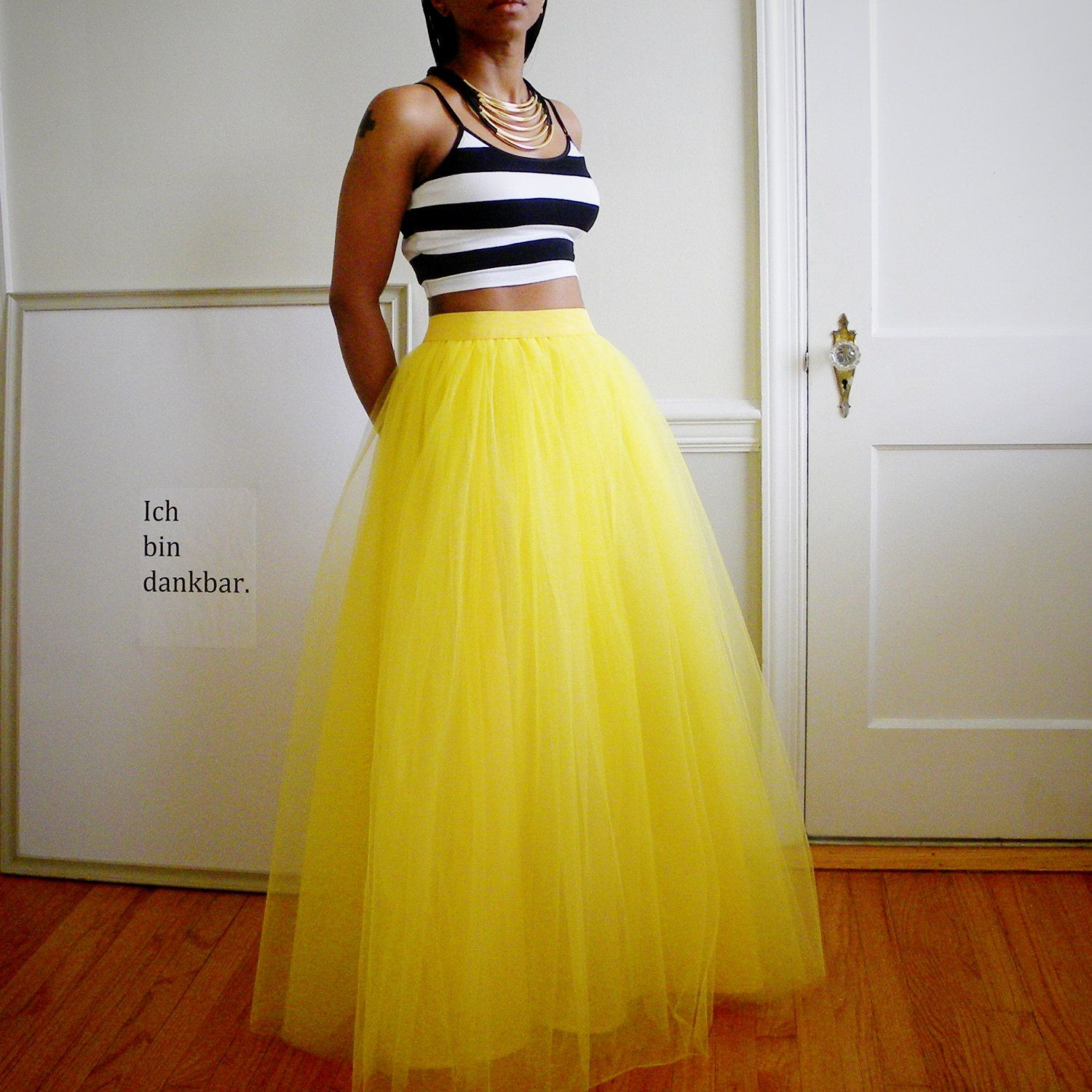 DIY Tutu Skirt For Adults
 Tutu Cute Skirt Maxi Yellow & Other Colors by 2live2love