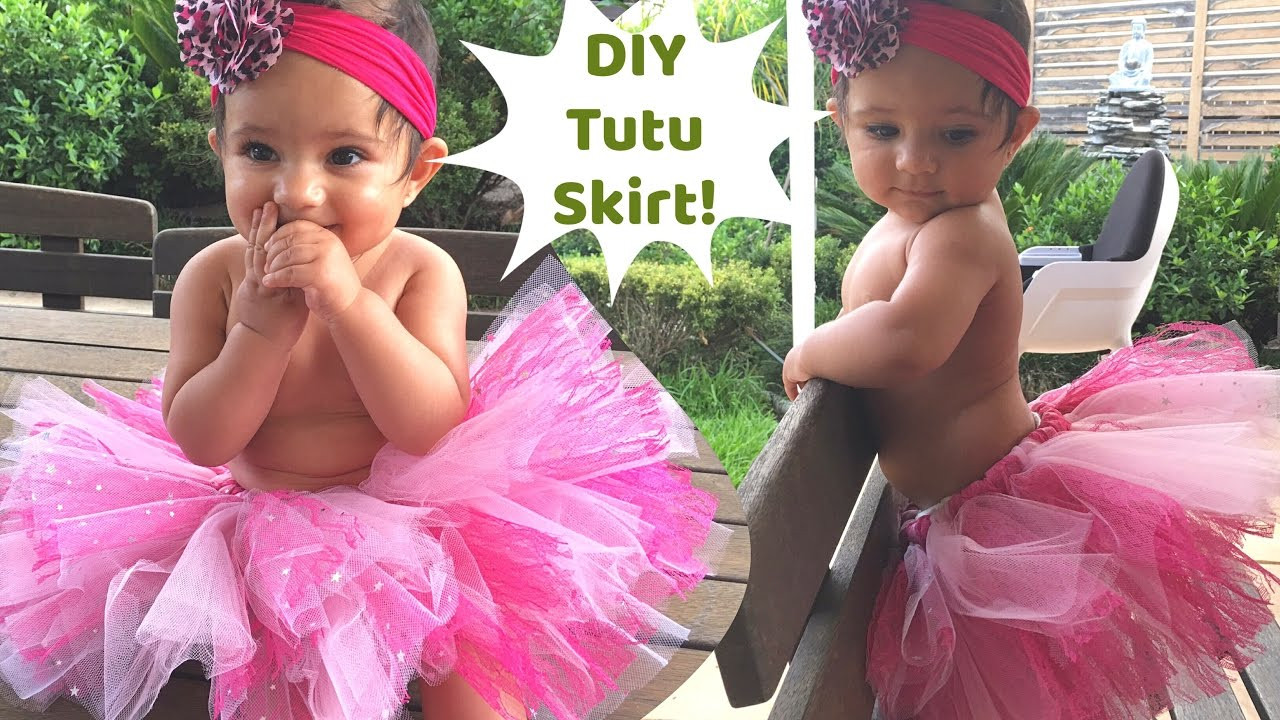 DIY Tutu Skirt For Toddler
 No Sew Tutu skirt for baby