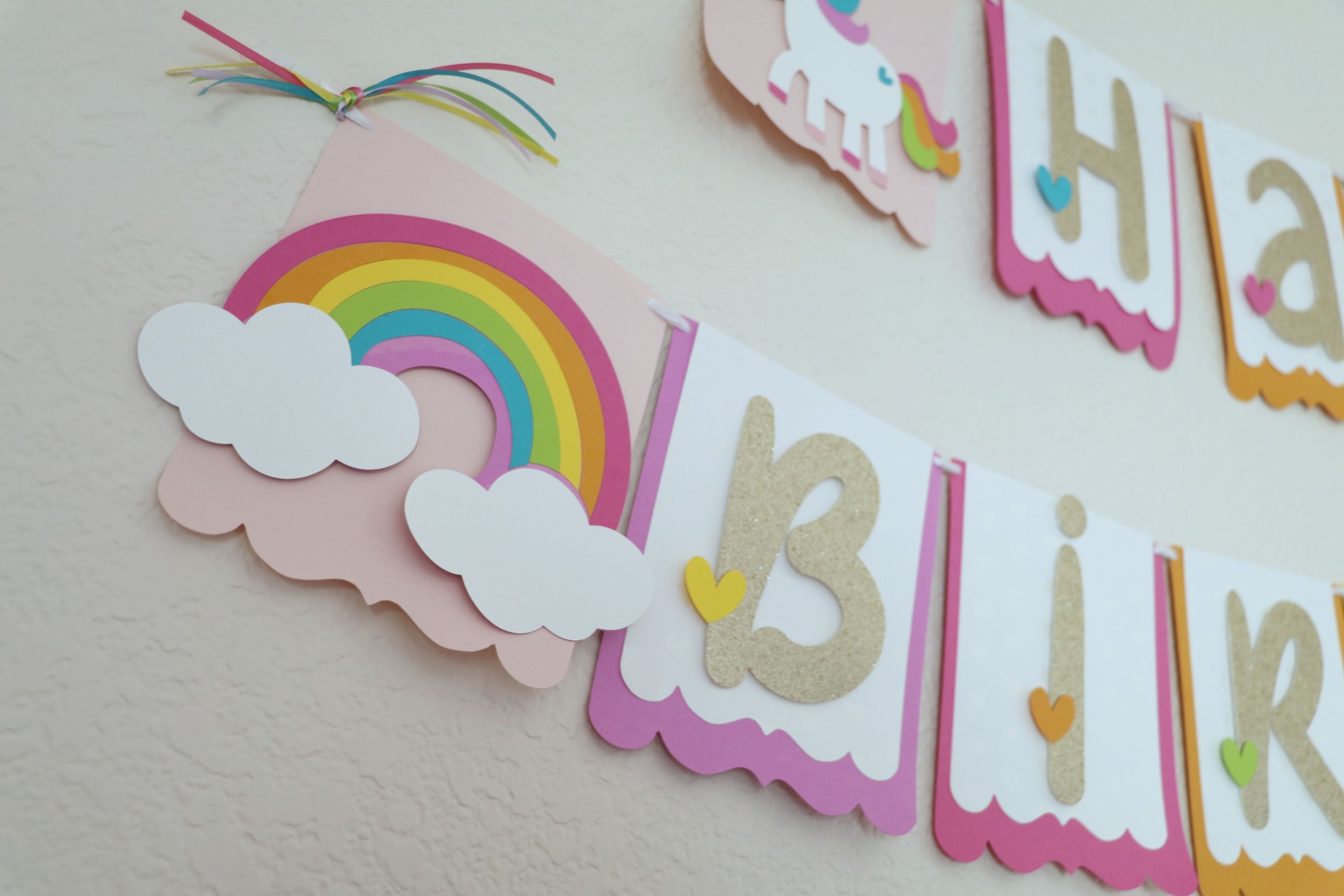 Diy Unicorn Birthday Party Ideas
 DIY Unicorn Birthday Party Decorations Banner Cake