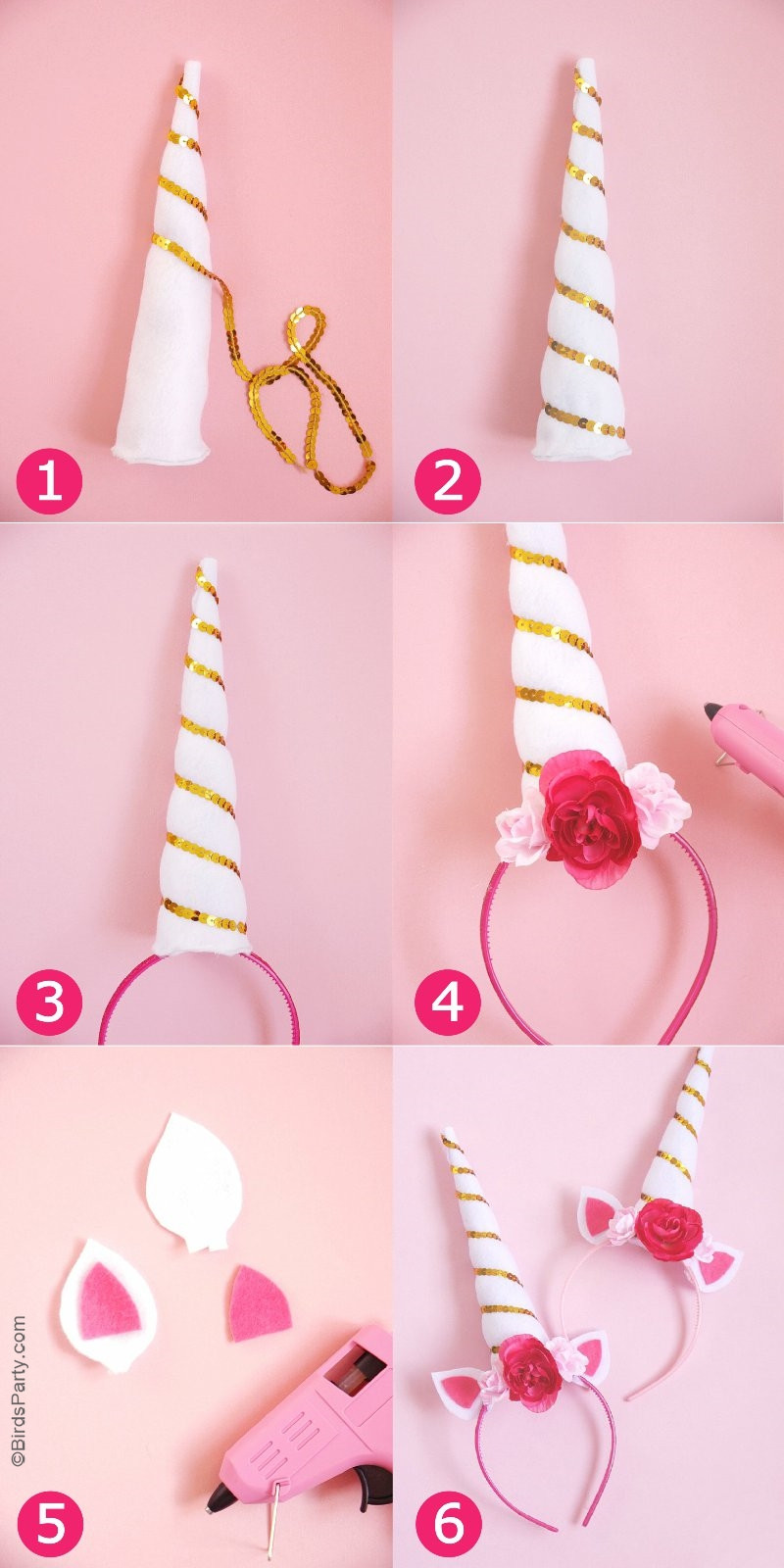 Diy Unicorn Birthday Party Ideas
 DIY Unicorn Party Headbands Party Ideas