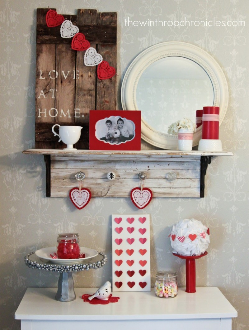 DIY Valentine Decoration Ideas
 14 Romantic DIY Home Decor Project for Valentine’s Day