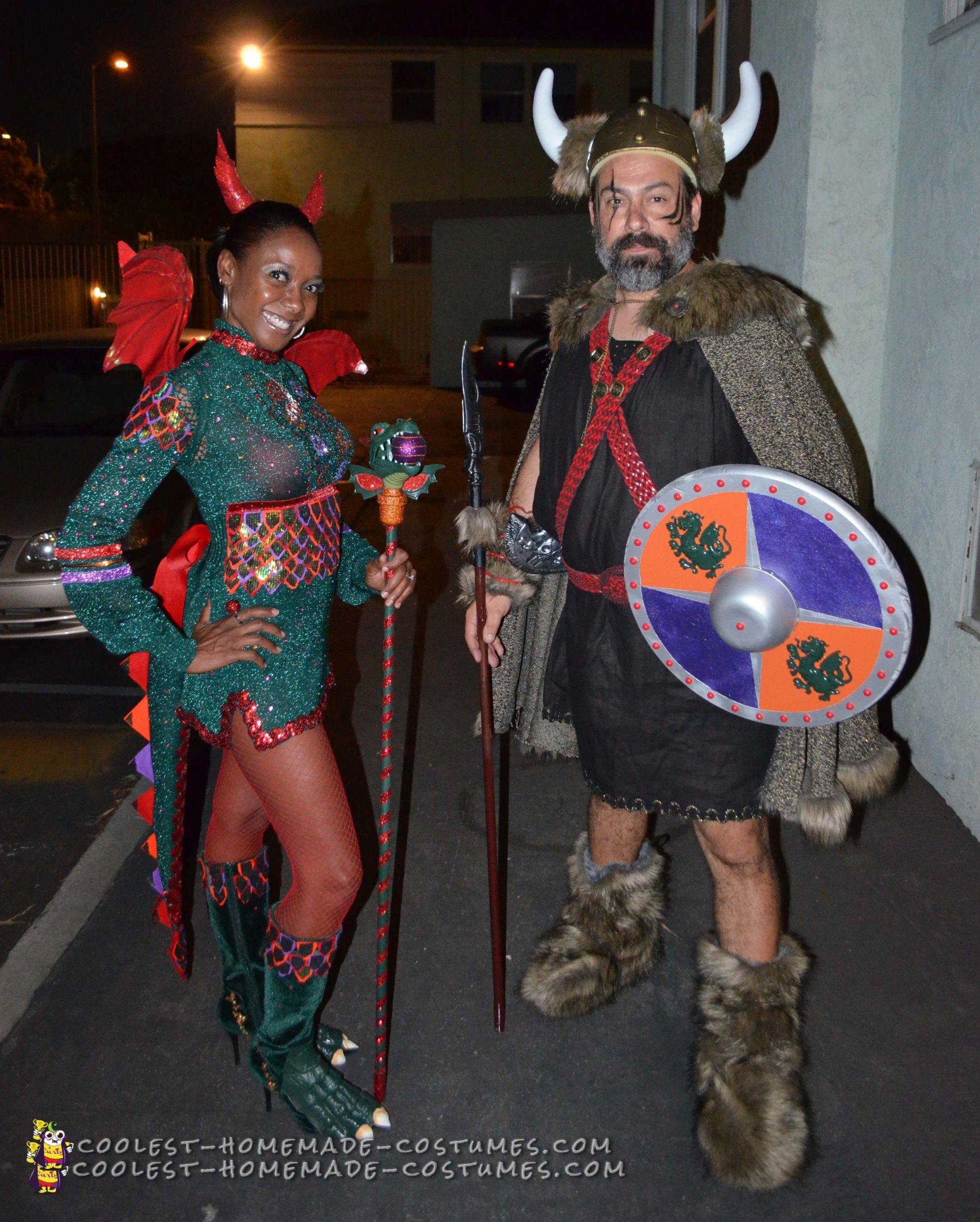 DIY Viking Costume For Adults
 Viking and Dragon Love Couple Costume