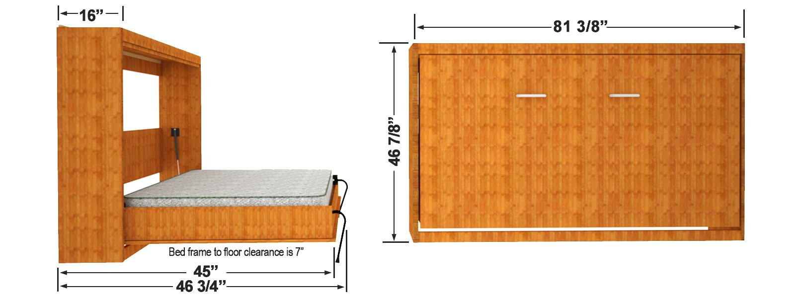 DIY Wall Beds Plans
 Murphy Bed Vertical Vs Horizontal