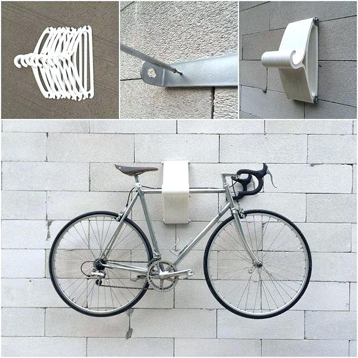 diy wall bike storage