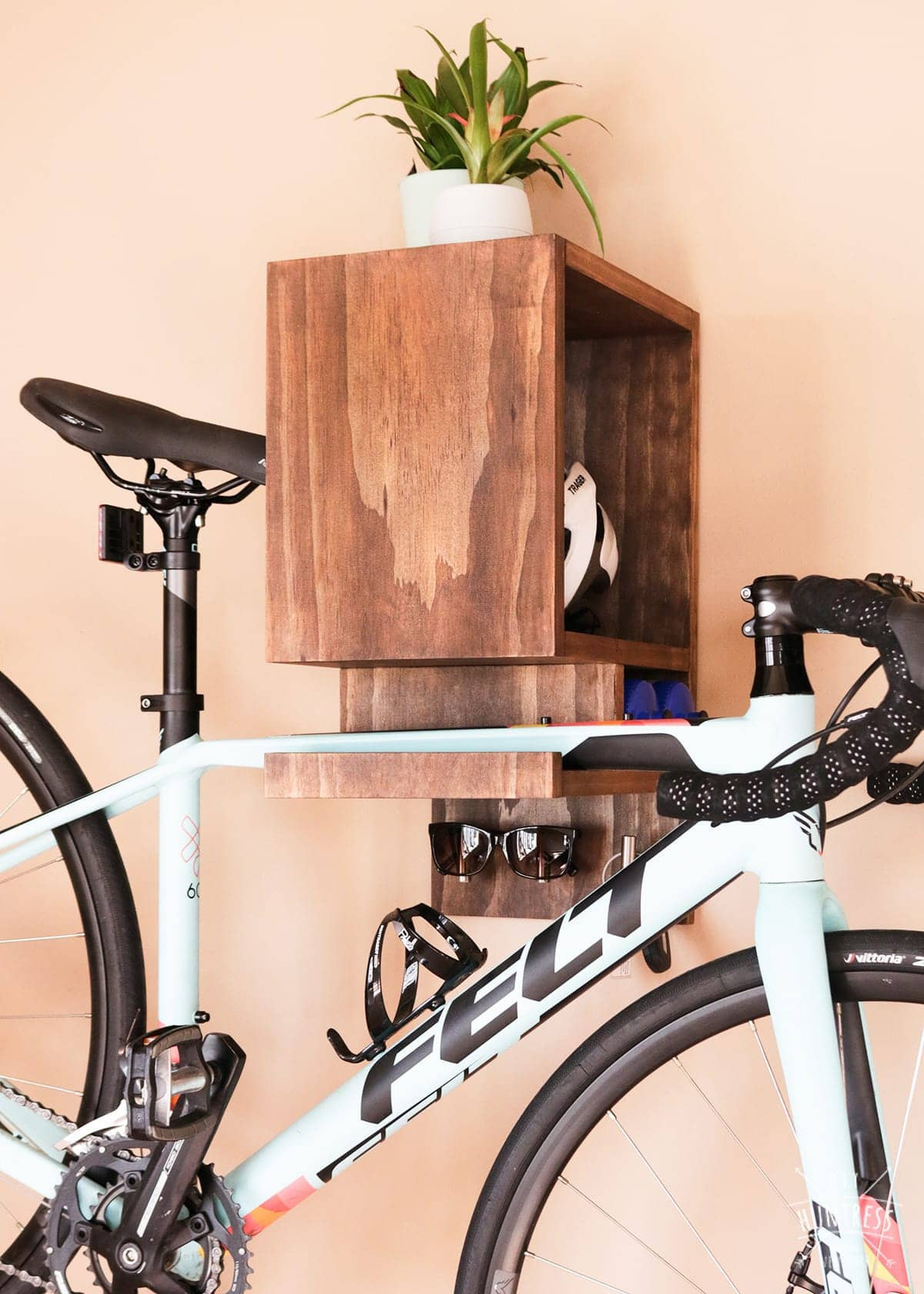 DIY Wall Bike Rack
 DIY Wall Mounted Bike Rack DIY Huntress