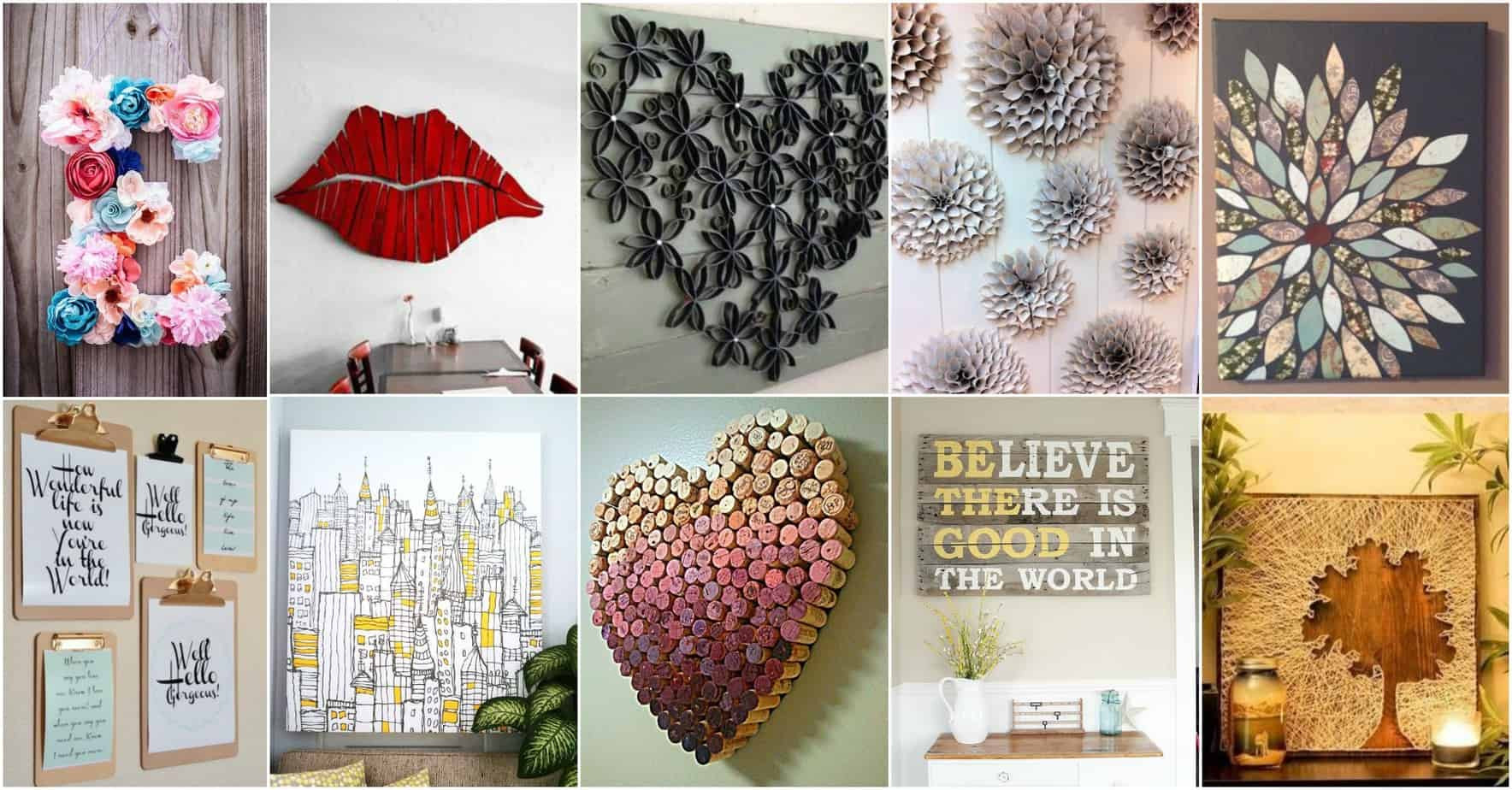 DIY Wall Decor Pinterest
 More Amazing DIY Wall Art Ideas