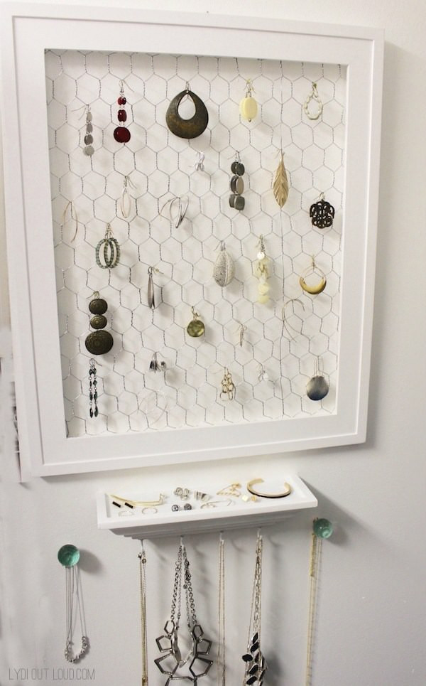 DIY Wall Jewelry Organizer
 DIY Jewelry Organizers • The Bud Decorator