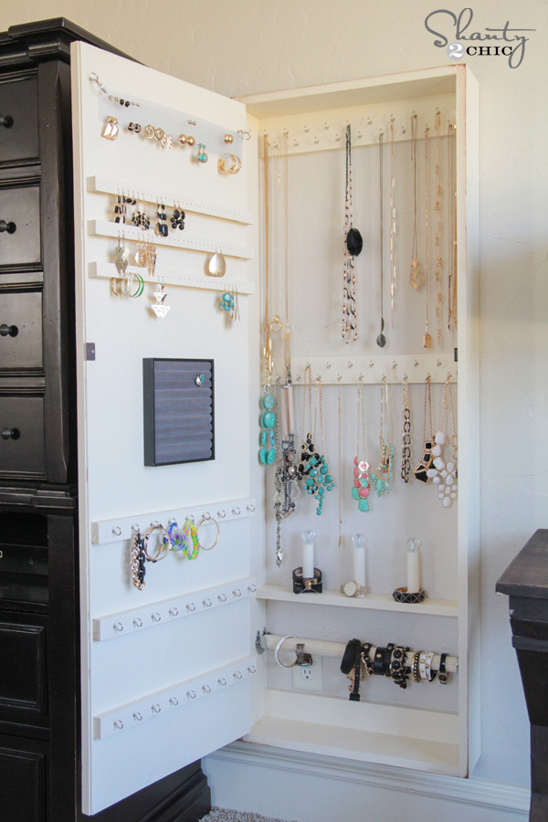 DIY Wall Jewelry Organizer
 DIY Jewelry Organizer Shanty 2 Chic