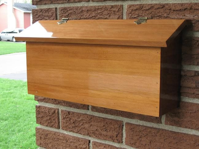 DIY Wall Mount Mailbox
 wood mailbox ideas Google Search