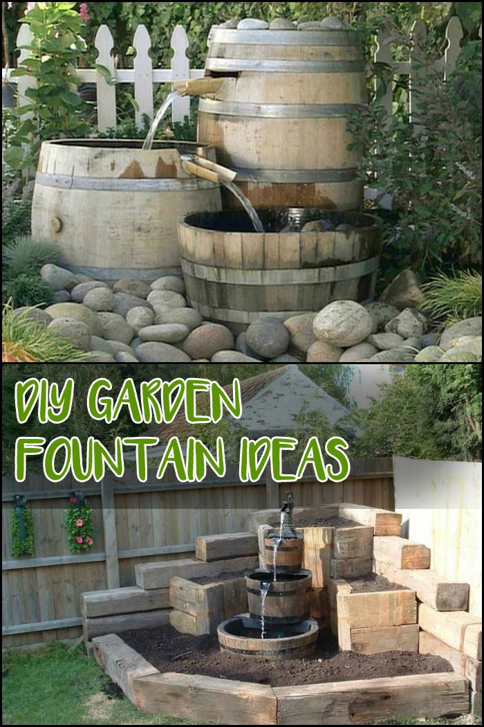 DIY Water Fountain Outdoor
 DIY Garden Fountain