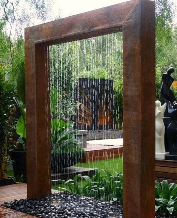 DIY Water Fountain Outdoor
 DIY Water Fountain For Unique Small Garden View Decor Units