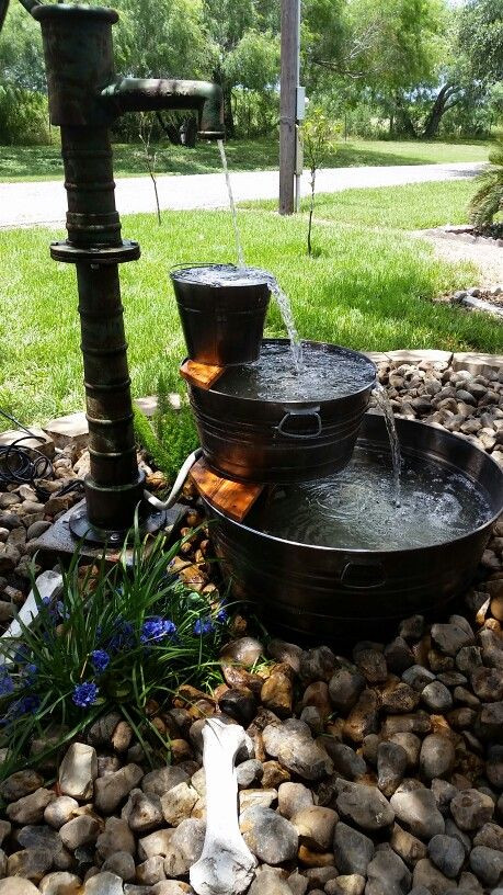 DIY Water Fountain Outdoor
 Ideas To Make Your Own Outdoor Water Fountains TOP Cool DIY