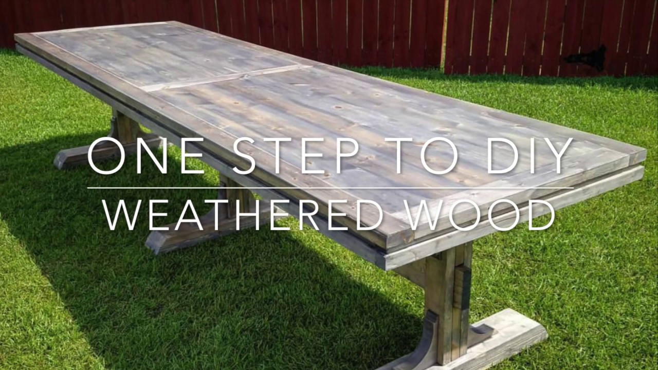 DIY Weathered Wood
 1 step to DIY Weathered Wood