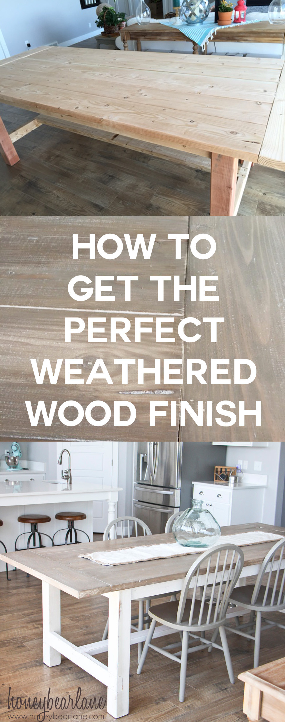 DIY Weathered Wood
 How to Get a DIY Weathered Wood Finish HoneyBear Lane