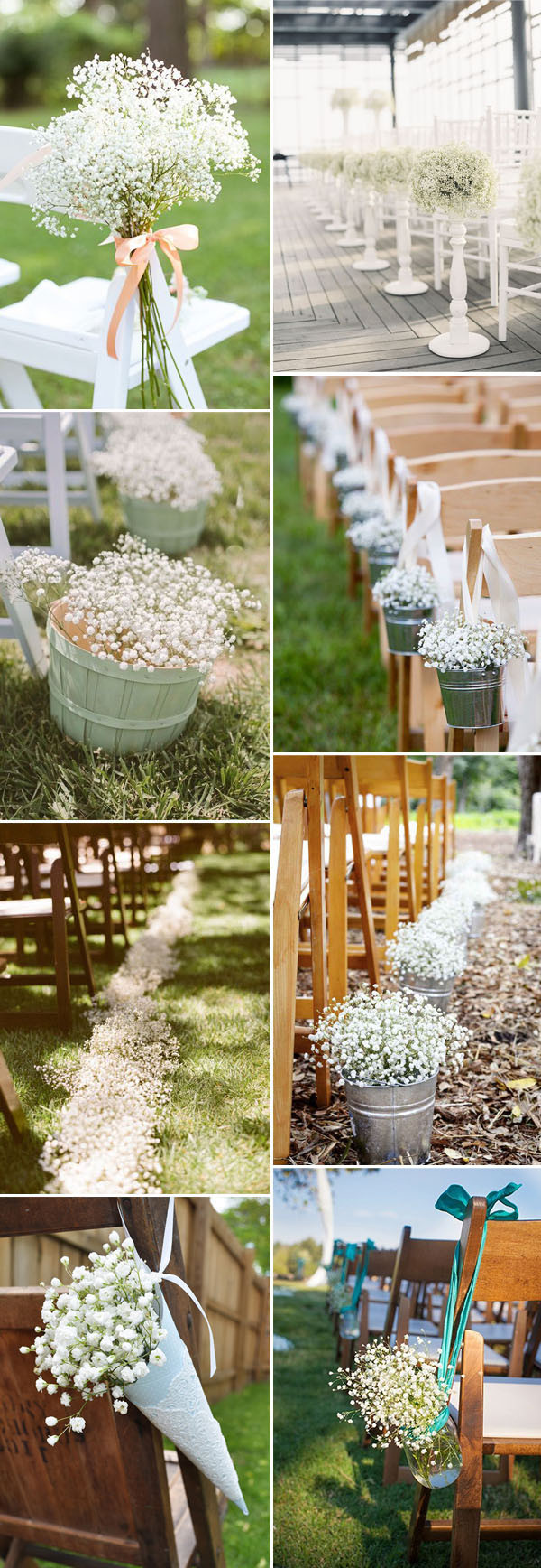 DIY Wedding Aisle Decorations
 Save Your Bud on Weddings with 45 Baby’s Breath Ideas