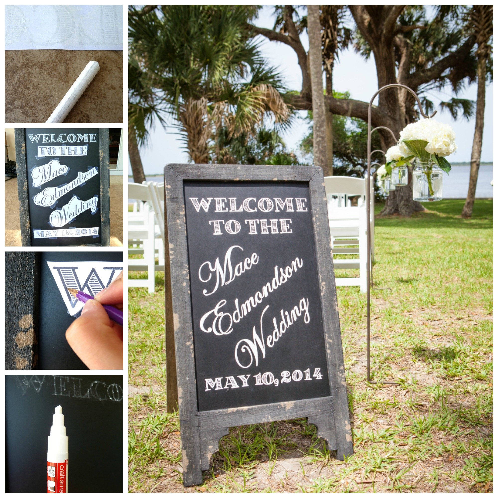 DIY Wedding Chalkboard Signs
 wedding ceremony