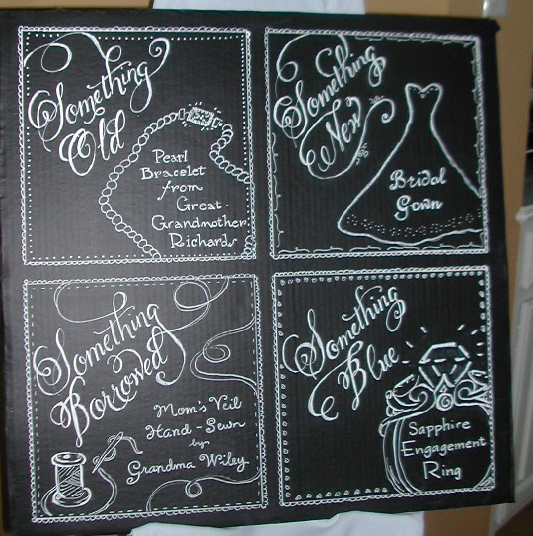 DIY Wedding Chalkboard Signs
 More DIY Chalkboard Wedding Signs