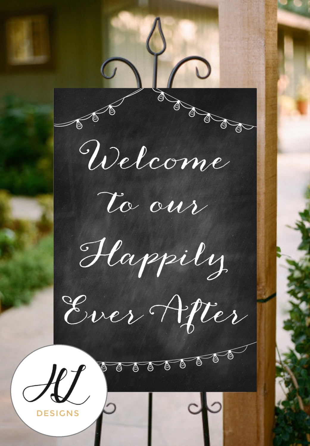 DIY Wedding Chalkboard Signs
 INSTANT Download Printable Chalkboard Wedding Sign Wel e